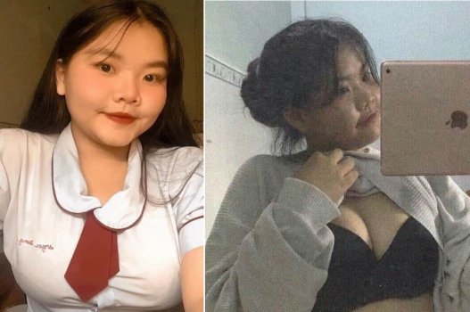 Nữ sinh dâm đãng, thân hình mũm mĩm nhưng bù lại vòng 3 căng tròn