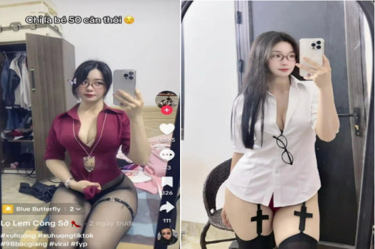 Siêu phẩm gái xinh TikTok đắm say trong đêm nóng bỏng
