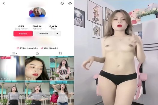 Tiktoker nhảy múa không đội quần áo gì cả