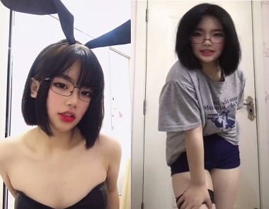 Mái tóc ngắn, đôi mắt kính nhưng hơi lanh lợi